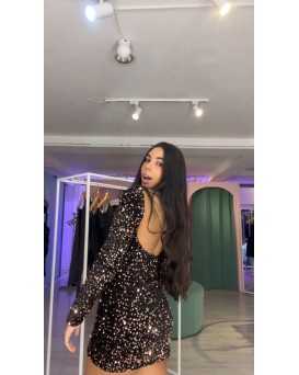 VESTIDO VALEN PAETE COSTAS ABERTA HMR 